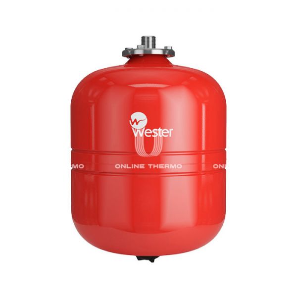 Расширительный бак для отопления Wester WRV18, 18 л, красный, вертикальный, подвесной