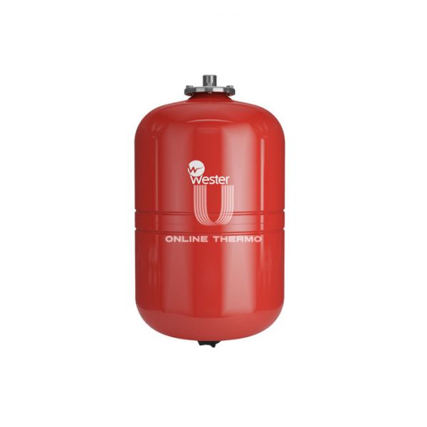 Расширительный бак для отопления Wester WRV24, 24 л, красный, вертикальный, подвесной