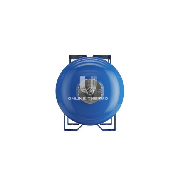 Гидроаккумулятор (расширительный бак) для водоснабжения Wester WAO24P, 24 л, cиний, горизонтальный, напольный, нержавеющий фланец