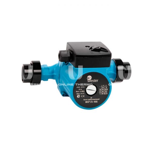 Насос циркуляционный Wester WCP 25-40G, 0-18-0010, база 180 мм, с гайками