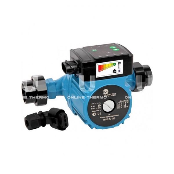 Насос циркуляционный Wester WPE 25-40G , 0-18-0090, база 180 мм, с гайками