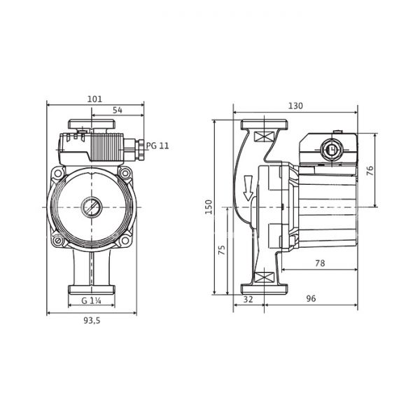 Циркуляционный насос Wilo STAR-Z 20/4-3