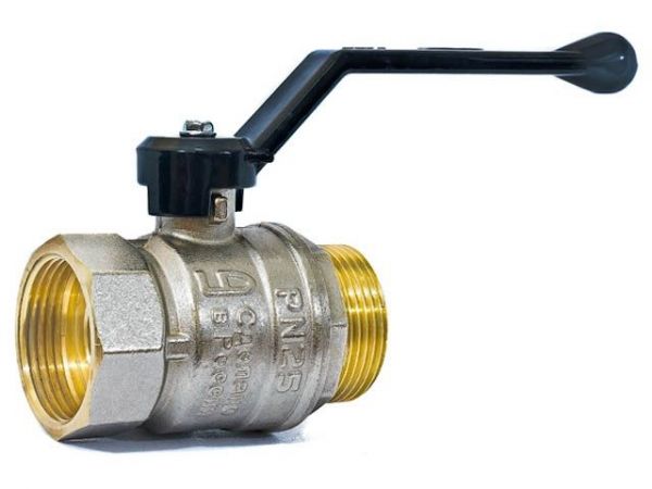 Кран шаровый 1 1/2' нар.-вн. ручка PN25, LD