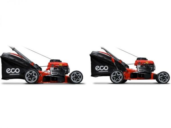 Газонокосилка бензиновая ECO LG-534(4.0 л.с., шир. 46 см, ручной привод, мульчир., стальн.корпус, травосборник 50 л)