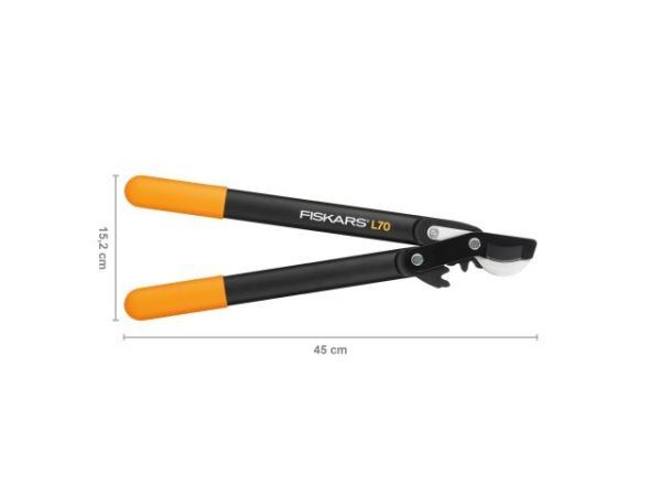 Сучкорез плоскостной L70 FISKARS PowerGear с загнутыми лезвиями малый