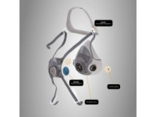 Полумаска без фильтра Jeta Safety (5500P) р-р S(Из изолирующих материалов (термопласт),  р-р S)