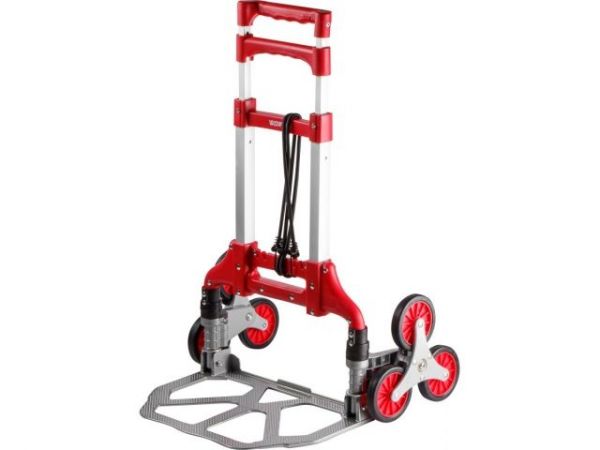 Тележка складная WORTEX FT 1080-6 80 кг/ 30 кг, 6 колес для ступеней(1000х390 мм, 6 колес, для ступеней, складная конструкция, основание 390 мм, макс. нагрузка 80 кг.)