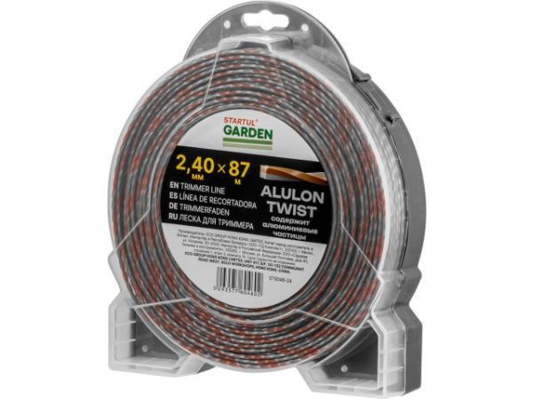 Леска ф 2.4 мм х 87 м витой квадрат сеч. ALULON TWIST STARTUL GARDEN