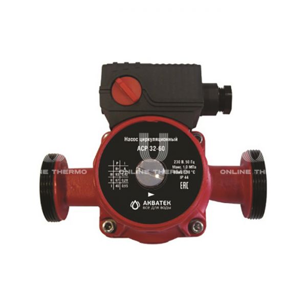 Насос циркуляционный Акватек ACP 32-60, 0-18-0206, база 180 мм, с гайками