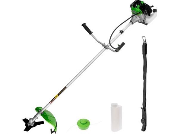 Мотокоса DGM BC-241 с ножом и головкой(2.4 кВт, лёгкий запуск, косильная головка, нож 3 зуб., ремень однолямочный, вес 7,4 кг)