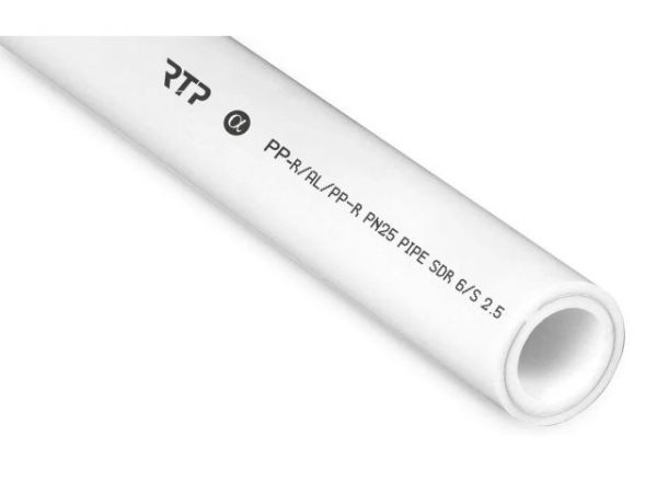 Труба ПП алюм. 25х4.2 PN25 бел. 4м РТП