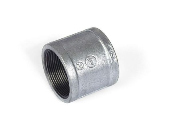 Муфта 3/4' вн.-вн. чугун оцинк., (2 шт. инд. упак.),  AV Engineering