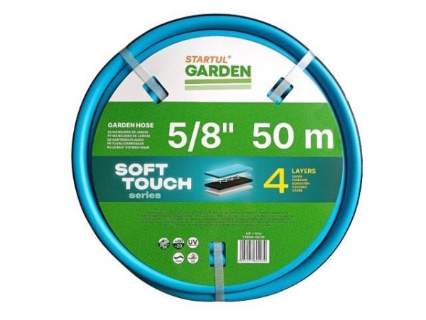 Шланг поливочный 5/8' 50м STARTUL GARDEN SOFT TOUCH (ST6040-5/8-50)(4 слоя)
