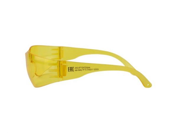 Очки открытые JETA SAFETY Eclipse янтарные(облегченные)