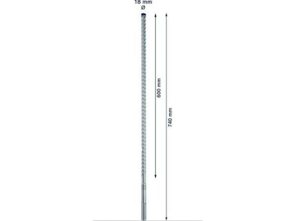18х600х740 мм бур (сверло) SDS-max 8X BOSCH