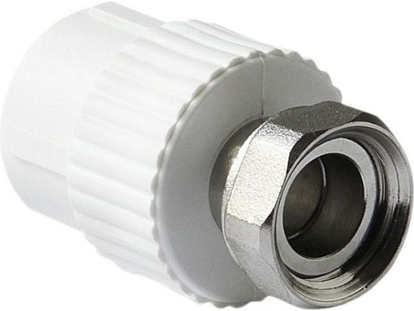 Муфта ПП с накидной гайкой 25х1' бел. РТП