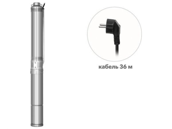 Насос скважинный центробежный GOOD WORK 3-2700/31-3/11 A&P(370 Вт, 3,6 м3/ч, 44м, 3' / 7,62 см)