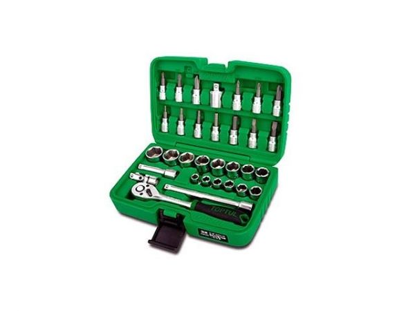Набор головок и бит 32предм. 3/8' 12гр. TOPTUL