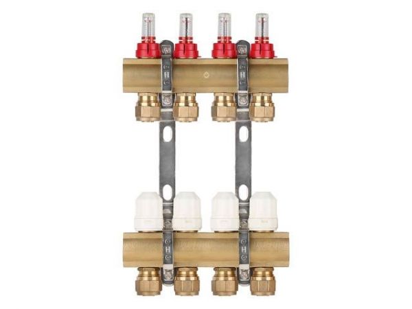 Коллекторная группа AVE777, 4 вых. AV Engineering(PRO серия Для теплого пола и водоснабжения)
