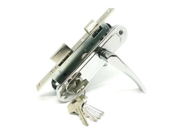 Замок врезной Зенит ЗВ7-70.4 (хром)