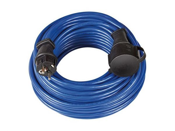 Удлинитель-шнур 25м (1 роз., 3.3кВт, с/з, ПВС) Brennenstuhl Bremaxx(IP44, провод 3х1,5мм2; сила тока 16А; с/з - с заземляющим контактом)