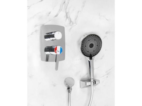 Душевая система (Lt) D35, серия Lotus хром, a-five(Встраиваемый, Излива нет, 1000 - 1200 мм.)