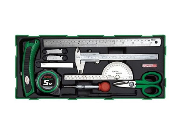 Набор-сет измерительного инструмента 11предм. TOPTUL