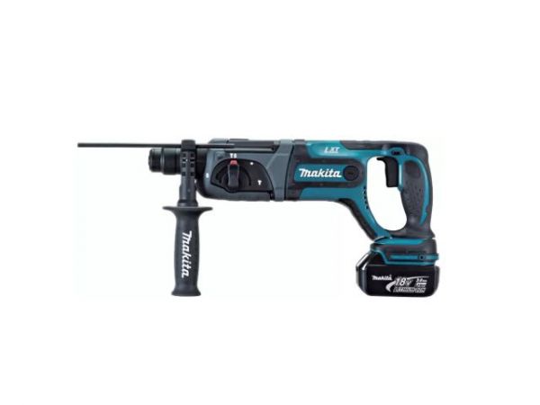 Перфоратор MAKITA LXT DHR241RTJ в сумке(18.0 В, 2 акк., 5.0 А/ч Li-Ion, 1.9 Дж, вес 3.2 кг,)
