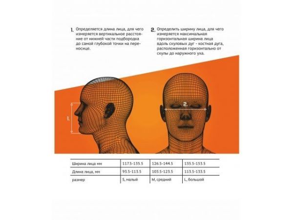 Маска полнолицевая без фильтра 5950 Jeta Safety, р-р М(байонет. крепл. фильт., р-р М)
