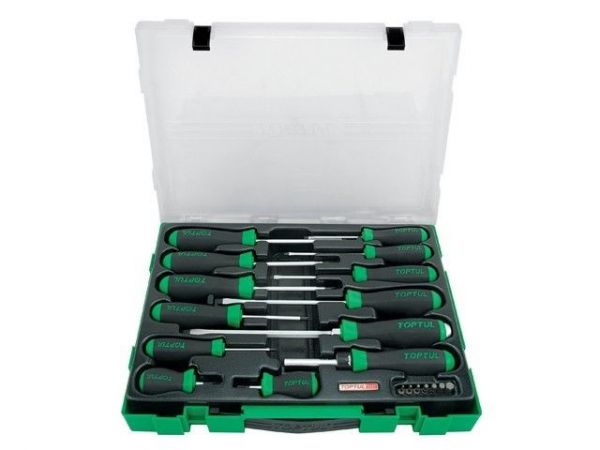 Набор отверток 20шт в пласт.боксе TOPTUL
