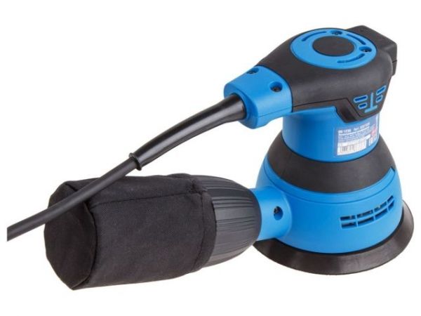 Эксцентриковая шлифмашина BULL OS 1235 в кор. 350 Вт, 125 мм, 8000-12000 об/мин, рег. об. (шнур - 4 м, амп. колебаний 2,6 мм)