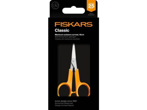 Ножницы маникюрные изогнутые 10см Classic Fiskars