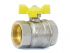 Кран шаровый 1/2' вн.-вн. бабочка (ГАЗ) PN40, LD