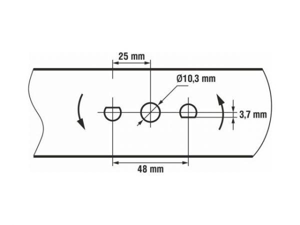 Нож для газонокосилки 40 см ECO(в блистере; для LG-433, LG-435)