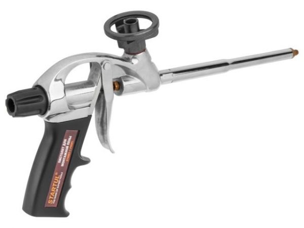 Пистолет для монтажной пены STARTUL PROFI (ST4057-1)(в комплекте 4 насадки)