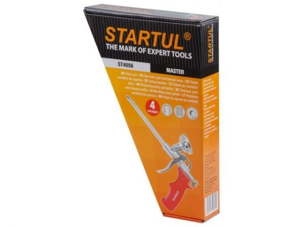 Пистолет для монтажной пены STARTUL MASTER (ST4056)(в комплекте 4 насадки)
