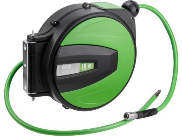 Шланг армированный на катушке ф 10/16 мм с быстросъемн. соед. ECO (длина 10 м)(толщ.стенки: 3 мм)