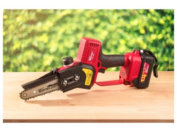 Мини-пила WORTEX CEC 2518 ALL1 XLT в кор. ALL1 XLT SOLO БЕСЩЕТ., 18 В, 15 см(шина 15 см, 1/4', 3 мм)