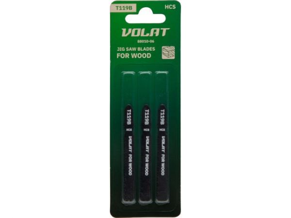 Пилка лобз. по дереву T119B (3 шт.) ВОЛАТ(пропил прямой, тонкий, для базовых работ)