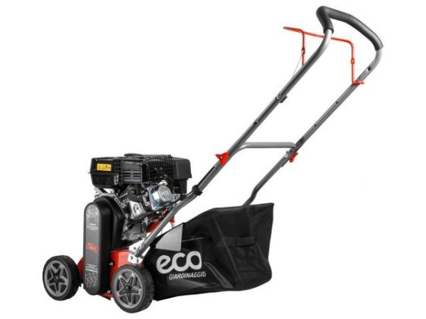 Аэратор/скарификатор бензиновый ECO SCG-400(7.0 л.с., шир. 40 см,, 8 уровней, ручной привод, колеса 7', травосборник 45 л)