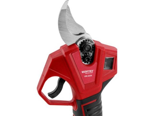 Аккум. секатор WORTEX CBS 2030 в чем. ALL1 SET, БЕСЩЕТ., 18 В, ветки до 28 мм(3 ступени регулировки, 0,76 кг)