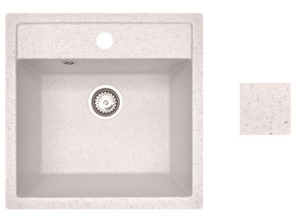 Мойка кухонная из искусственного камня STAR песочный 510х505 мм, AV Engineering