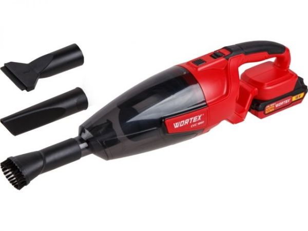 Пылесос WORTEX CVC 1860 в кор. SET ALL1 XLT 18 В, автомобильный, 1х2А*ч(18 В, автомобильный, С АКБ 2 А*ч и ЗУ 2 А, 600 мл, 8 кПа, 11.7 л/с)