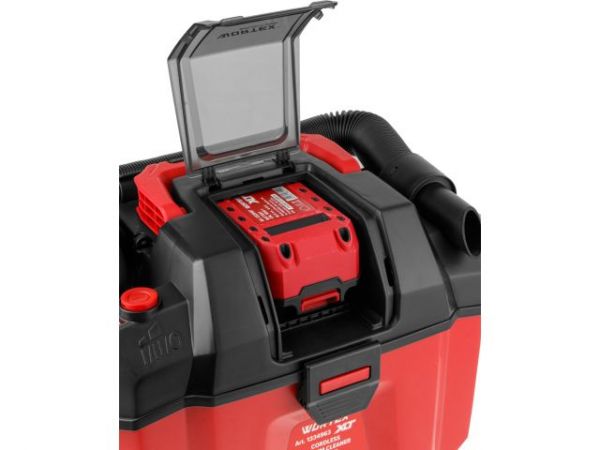 Пылесос WORTEX CVC 1815 в кор. ALL1 XLT SOLO БЕСЩЁТ., 18 В, 9-15 кПа, 10 л, строительный(18 В, строительный,  бесщёт. двигатель, БЕЗ АКБ и ЗУ, 10 л, 9/15 кПа (90/150 мбар), 9/12 л/с, до 1.5)