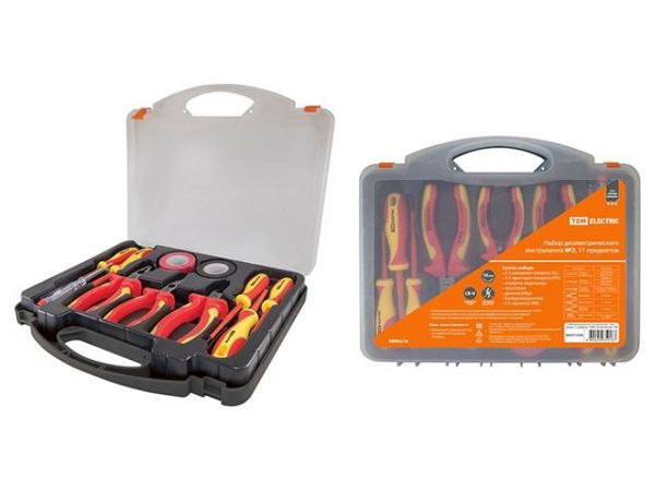 Набор диэлектрического инструмента №2,  пласт. чемодан, 11 предметов,  1000В, “ЭкспертЭлектрик” TDM(Набор диэлектрического инструмента №2,  пласт. чемодан, 11 предметов,  1000В, “ЭкспертЭлектрик” TDM)