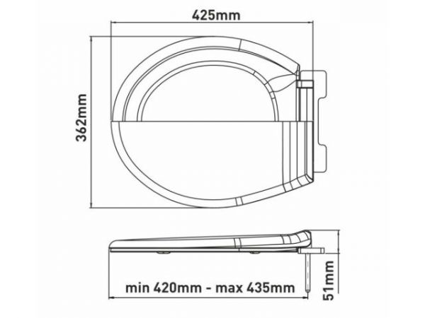 Сиденье для унитаза с микролифтом OSKAR, AV Engineering