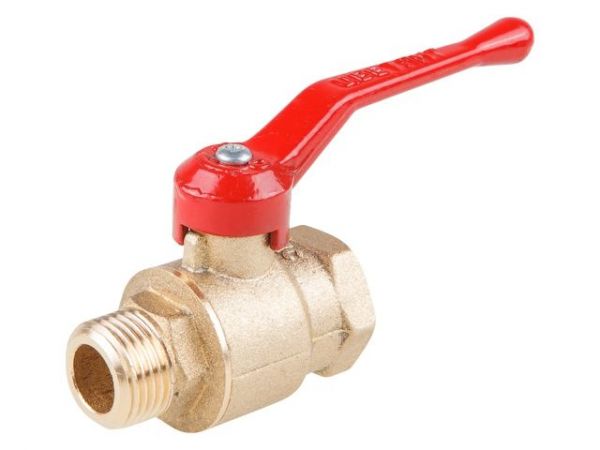 Кран шаровый 1' нар.-вн. ручка PN1,6 МПа; 11Б27п5, Цветлит(ЦРБ0037)