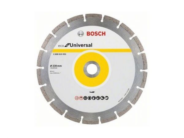 Алмазный круг 230х22 мм универс. сегмент. ECO UNIVERSAL BOSCH(сухая резка)