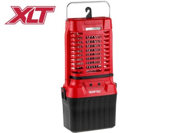 Уничтожитель насекомых WORTEX CBZ 1825 XLT SOLO 18В, 10 Ват, напряжение сетки 2500 В(Эффективная площадь привлечения насекомых до 50 кв.м)