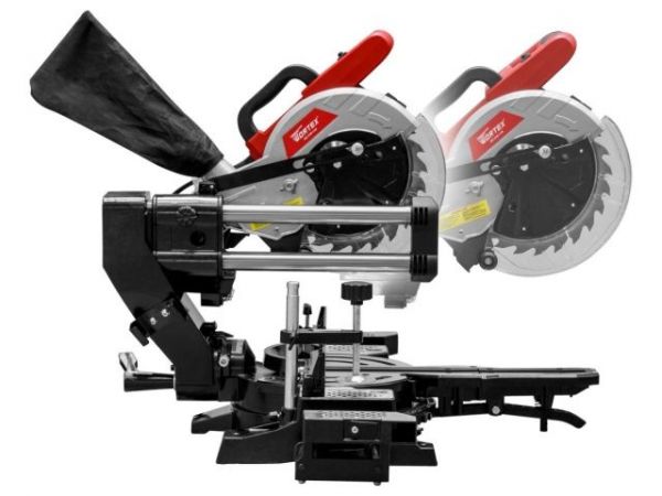 Торцовочная пила WORTEX MS 2116-1 LM в кор. 1800 Вт, 210 мм, глуб. до 65 мм, шир. до 300 мм, лазер(Консольный тип протяжки)